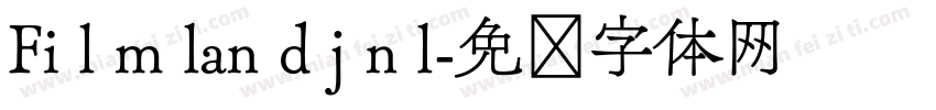 Fi l m lan d j n l字体转换